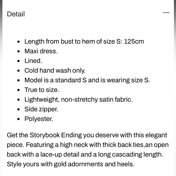 Storybook Ending Maxi Dress Champagne - Picture 6 of 7